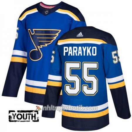 Barn Ishockey St. Louis Blues Tröja Colton Parayko 55 Adidas 2017-2018 Blå Authentic